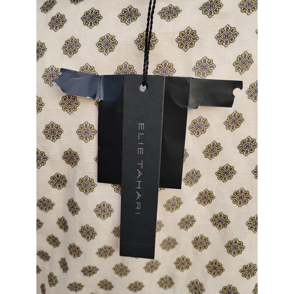 Ellie Tahari The Sienna Printed Ruffle Bottom Dress Size 10 NWT - Picture 6 of 7